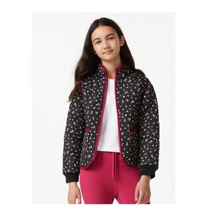 Free assembly girls lightweight quilted jacket size XL (14/16)